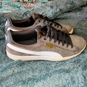 PUMA ladies vikky suede grey size 8